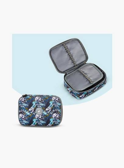 Eazy Kids Printed Trolley Backpack with Lunch Bag & Pencil Case - T Rex - 18 Inch-school-bagsandbackpacks-trolleybags-image-4