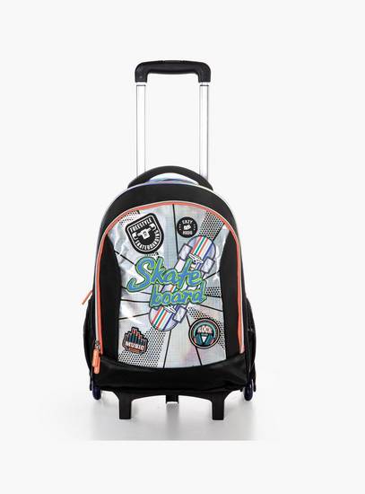 Eazy Kids 4-Piece Backpack with Trolley, Lunch Bag & Pencil Case - 17 Inch - Skate Board-school-bagsandbackpacks-trolleybags-image-6
