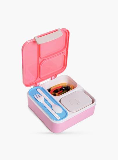 Nova Kids 3-Compartment Bento Lunch Box with Spoon, Fork & Jar - 1500 ml - Unicorn Pink-school-lunchessentials-lunchboxes-image-2