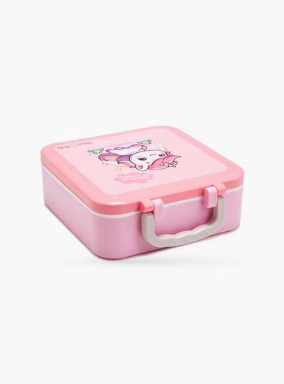 Nova Kids 3-Compartment Bento Lunch Box with Spoon, Fork & Jar - 1500 ml - Unicorn Pink-school-lunchessentials-lunchboxes-image-6