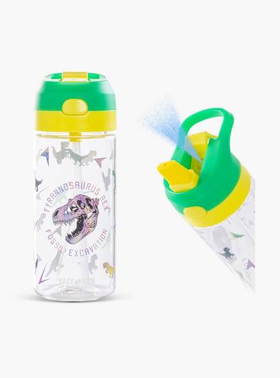 Eazy Kids 3-Compartment Bento Lunch Box with Water Bottle - 800 ml - T- Rex - Purple-school-lunchessentials-lunchboxes-image-3