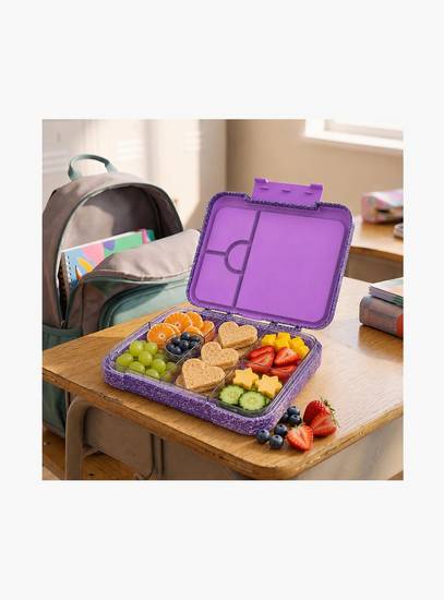 Starmarz Bento Glitter Lunch Box – Unicorn Theme – 4–6 Compartments, 1195ml, Sandwich Cutters, Fruit Pickers & Detachable Tray – Multicolor-school-lunchessentials-lunchboxes-image-6