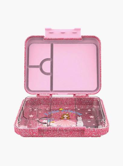 Starmarz Bento Glitter Lunch Box for Kids, Little Princes Edition | 4–6 Compartments, Sandwich Cutters, Fruit Pickers, 1195ml, Detachable Tray-school-lunchessentials-lunchboxes-image-3