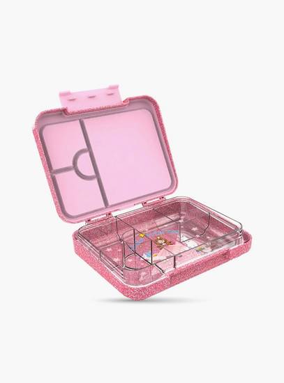 Starmarz Bento Glitter Lunch Box for Kids, Little Princes Edition | 4–6 Compartments, Sandwich Cutters, Fruit Pickers, 1195ml, Detachable Tray-school-lunchessentials-lunchboxes-image-4