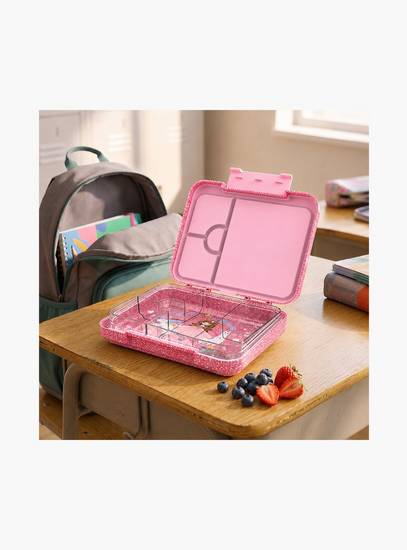 Starmarz Bento Glitter Lunch Box for Kids, Little Princes Edition | 4–6 Compartments, Sandwich Cutters, Fruit Pickers, 1195ml, Detachable Tray-school-lunchessentials-lunchboxes-image-6