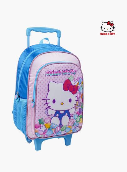 حقيبة ظهر بعجلات (ترولي) مطبوعة عليها قطة مكونة من 5 قطع من سانريو - 16 بوصة - متعدد الألوان-school-bagsandbackpacks-trolleybags-image-2