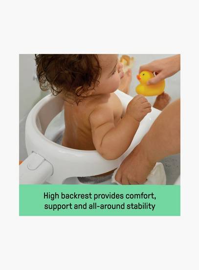 Ingenuity Summer My Bath Seat with In-Tub Support with 360° Stability - 5–10 Months - Grey-baby-bathandcare-bathtubs-image-3