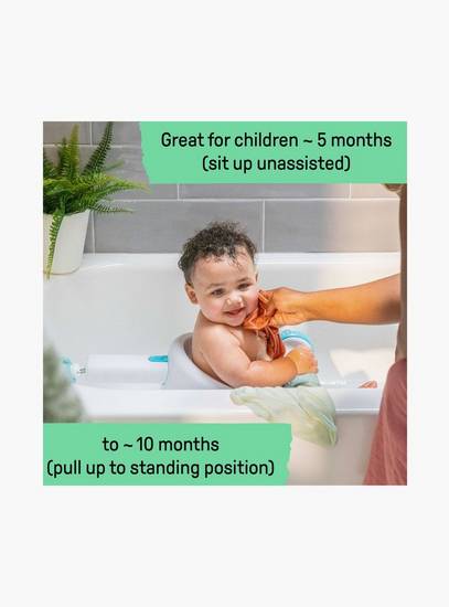 Ingenuity Summer My Bath Seat with In-Tub Support with 360° Stability - 5–10 Months - Grey-baby-bathandcare-bathtubs-image-4