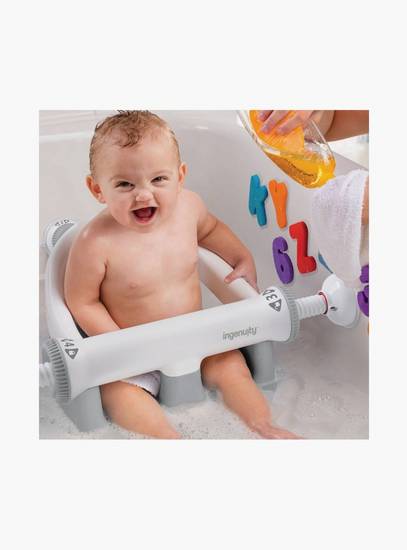 Ingenuity Summer My Bath Seat with In-Tub Support with 360° Stability - 5–10 Months - Grey-baby-bathandcare-bathtubs-image-6