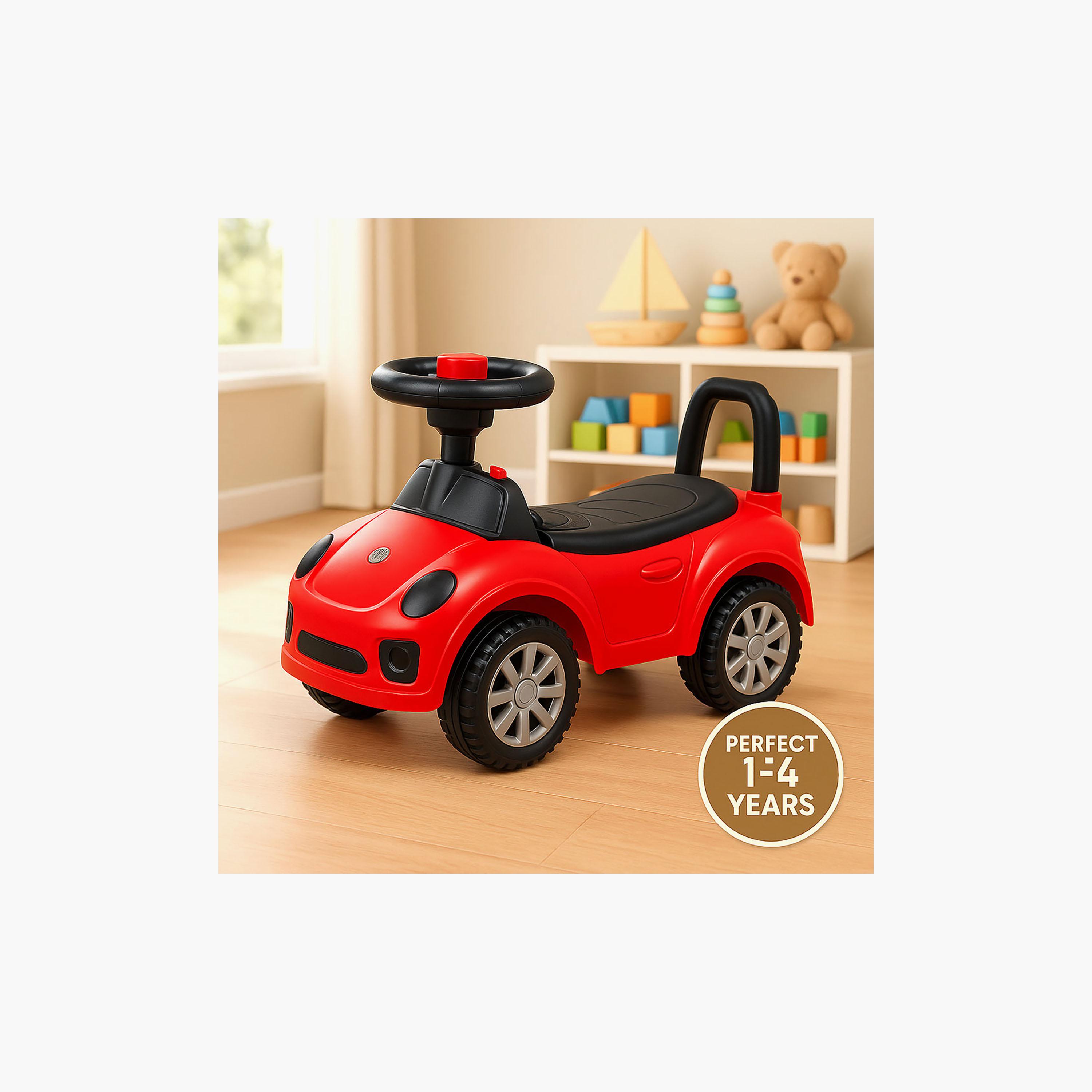 سيارة دفع صغيرة ميني رايدر مع أضواء وموسيقى - 1-5 سنوات - أحمر من ستارمارز-toys-outdoor-bikesandrideons-manualrideons-image-2