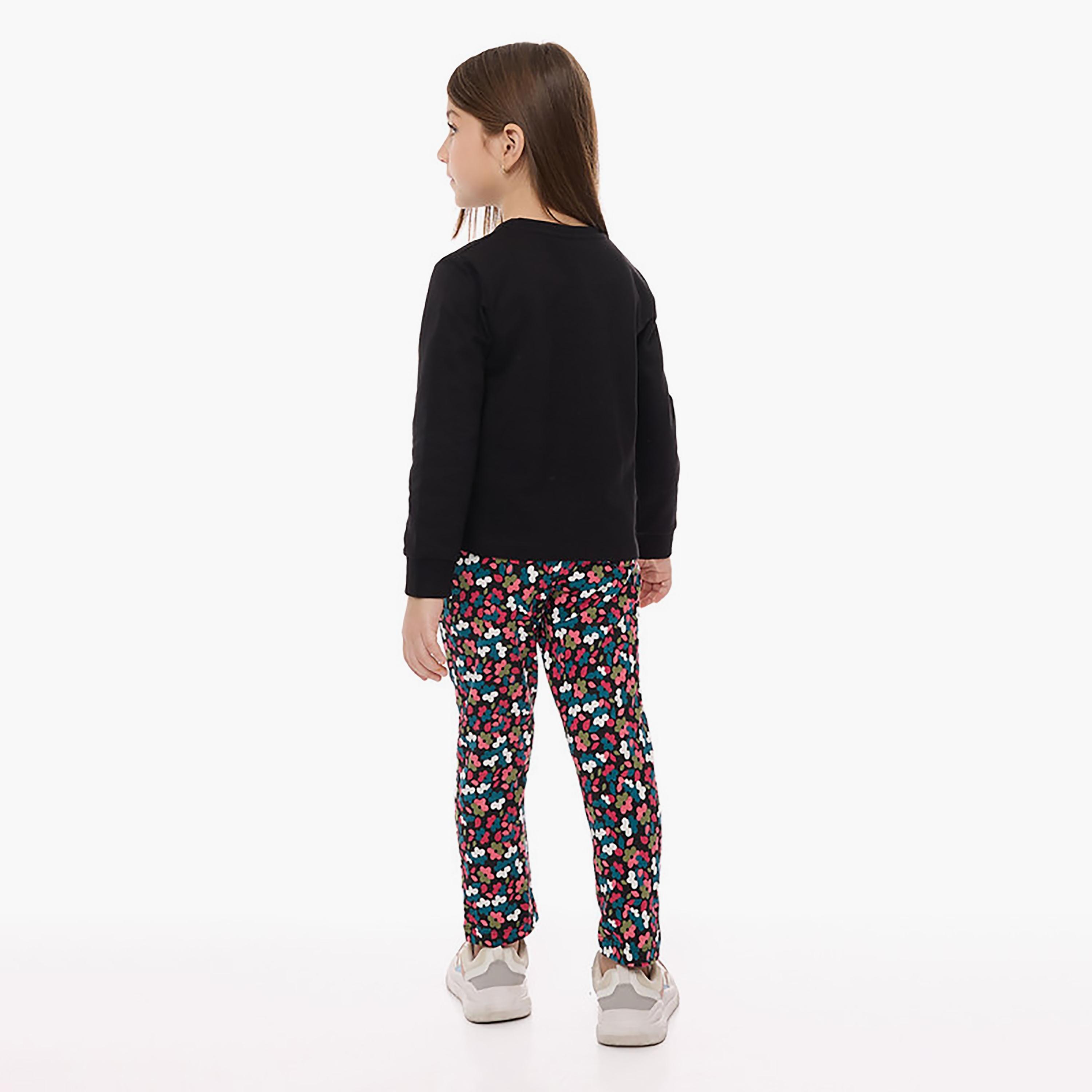 Victor and Jane 2-Piece Printed Long Sleeves T-Shirt with Leggings-baby-girls-clothing-setsandcoords-image-3